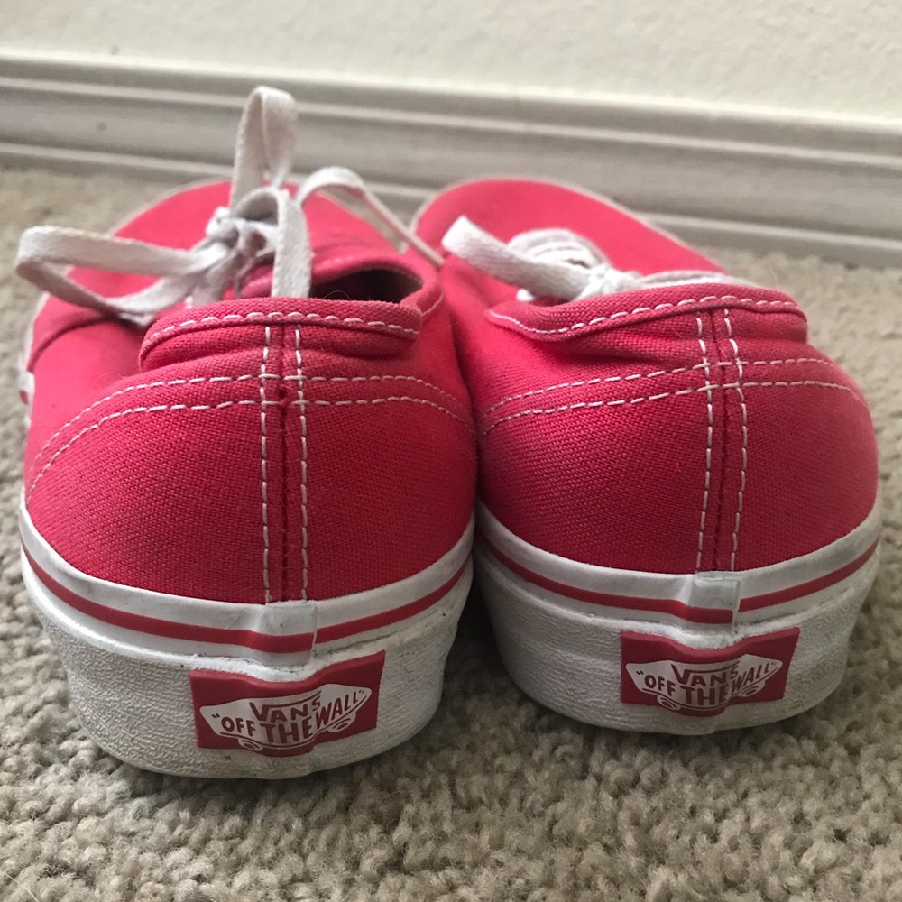 Red Vans - Authentic Style - Picture 2 of 4
